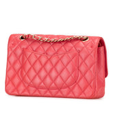 シャネル マトラッセ ココマーク Wフラップ チェーン ショルダーバッグ ハンドバッグ ピンク キャビアスキン レディース CHANEL 【中古】